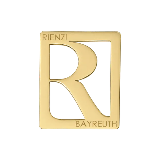 Richard Wagner Talisman Rienzi in vergoldetem Edelstahl